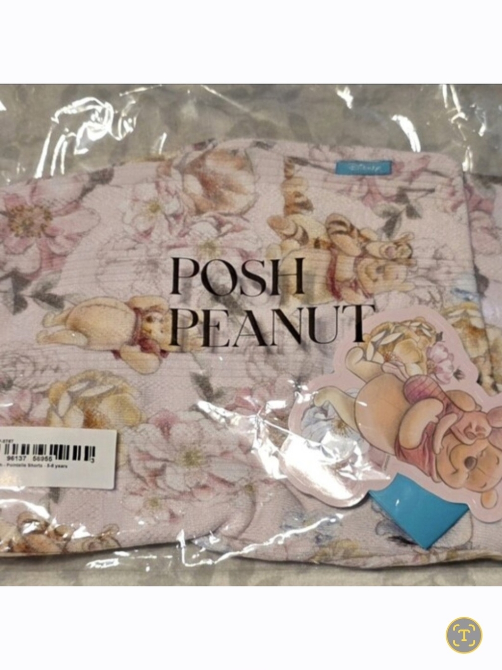 Posh Peanut Disney Winnie the Pooh Pointelle Cami, Cardigan, & Shorts 5T/6T NWT - Picture 3 of 3